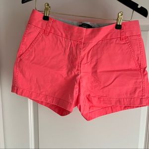 J. Crew Chino Shorts Hot Pink Size 2